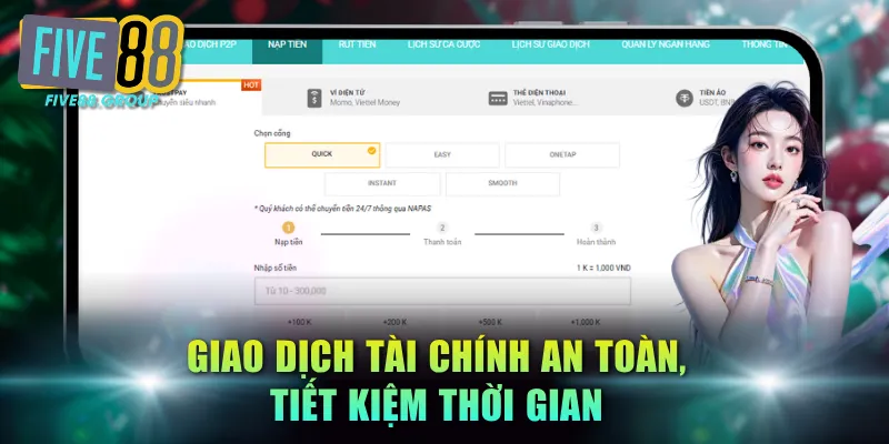Giao dịch tài chính an toàn, tiết kiệm thời gian