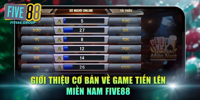 Giới thiệu cơ bản về game Tiến Lên Miền Nam FIVE88
