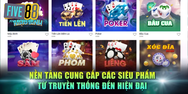 Nền tảng cung cấp các siêu phẩm từ truyền thống đến hiện đại