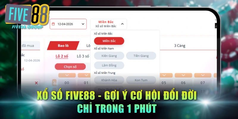 Xổ Số FIVE88 - Gợi Ý Cơ Hội Đổi Đời Chỉ Trong 1 Phút